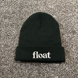 Black Beanie with 'float' Embroidery